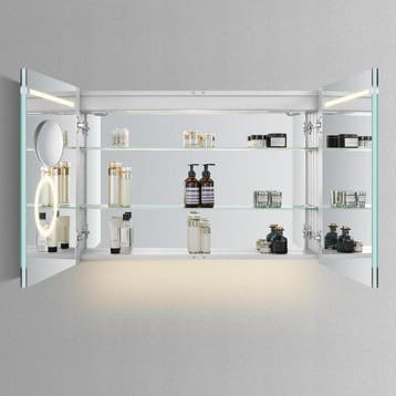 HIPP Design spiegelkast - Horizontale LED Banen en Indirecte, Ophalen of Verzenden, Nieuw