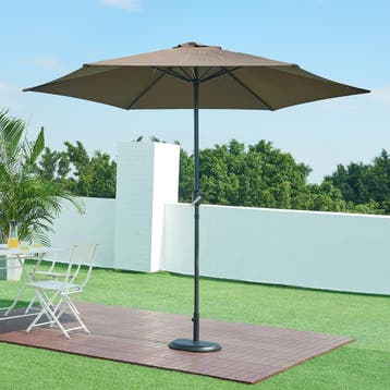 Parasolvoet Bisenti parasolhouder beton halfrond 45x29x4,5 c, Verzenden, Nieuw