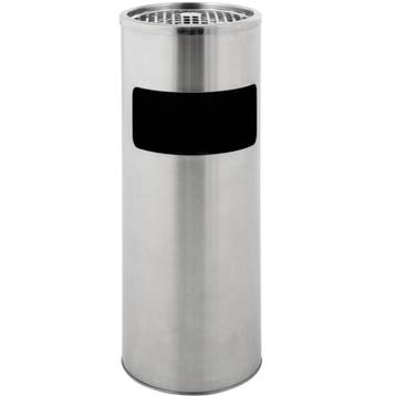 Afvalbak + Asbak | RVS | 12.5L | Open | Ø250x610(h)mm V-Part, Verzenden, Nieuw in verpakking