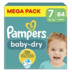 Pampers - Baby Dry - Mega Pack - 84 stuks - 15+ KG - Maat 7, Verzenden, Nieuw