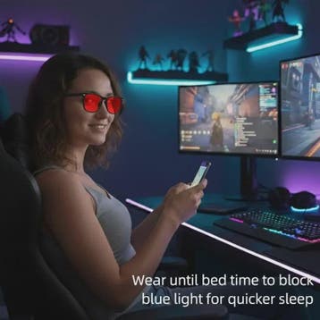 Blauw Licht Blokkerende Bril met Rode Lenzen - Anti Oogvermo, Verzenden, Nieuw