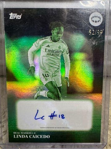 2025 Topps Simplicidad Linda Caicedo 52/99 Gesigneerde, Nieuw