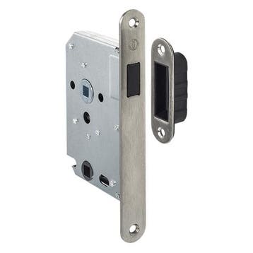 Deurbeslag | Wc-slot | Intersteel | 63/8 mm (Magneet, RVS), Verzenden, Nieuw