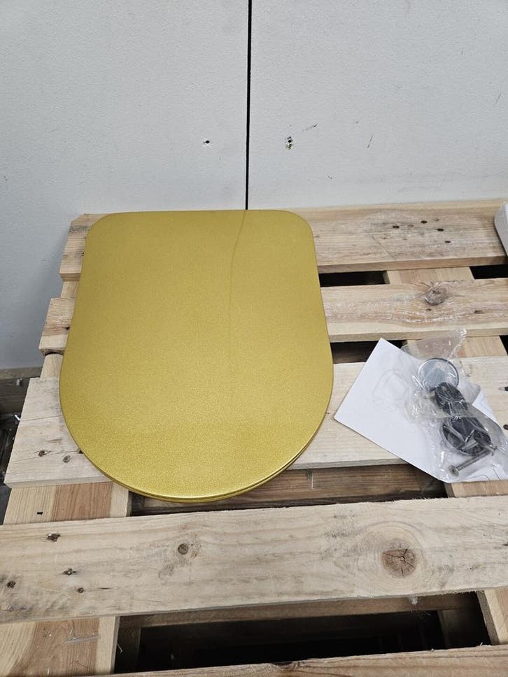 Closetzitting 36,5 x 43 cm BWS Duroplast met Inox, Doe-het-zelf en Verbouw, Sanitair, Bad, Nieuw, Ophalen of Verzenden