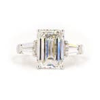 Ring - 18 karaat Witgoud - 5.10ct. tw. Diamant (Lab-grown) -, Nieuw