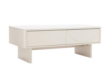 Salontafel SAVOY 120 cm 3D wit met wit marmeren keramisch, Ophalen of Verzenden, Nieuw