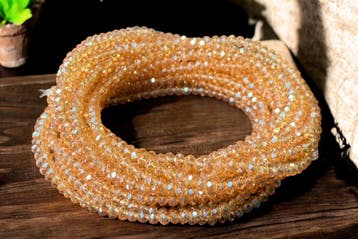 Waist Beads / Afrikaanse Heupketting - MOMO - Goud crystal (, Ophalen of Verzenden, Nieuw