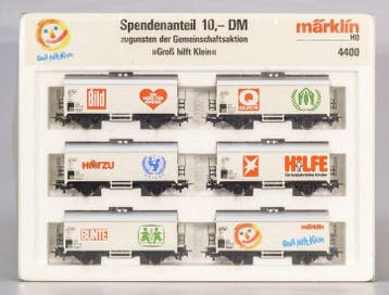 MARKLIN 4400 SET GOEDERENWAGONS GROSS HILFT KLEIN H0, Verzenden, Nieuw