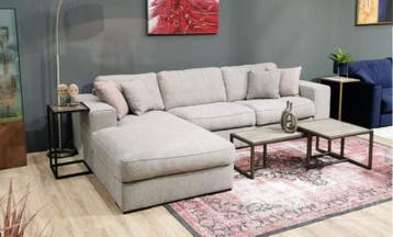 Loungebank Berlicum - loungebanken - Wit, Nieuw, Stof