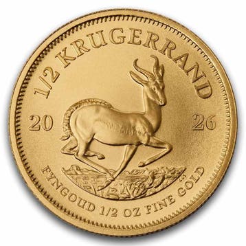 Gouden Krugerrand 1/2 oz 2026, Postzegels en Munten, Verzenden