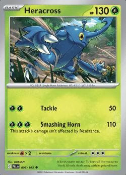 Heracross 006/193 reverse holo Paldea evolved, Ophalen of Verzenden, Nieuw, Losse kaart, Foil