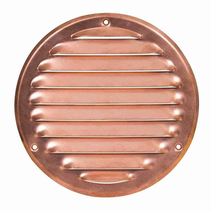 Europlast metalen ventilatierooster rond koper Ø 125mm -, Doe-het-zelf en Verbouw, Ventilatie en Afzuiging, Nieuw, Ophalen of Verzenden