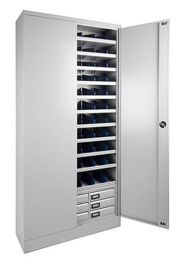 Vakkenkast Grijs Gesloten 200x100x35cm incl. 72, Ophalen of Verzenden, Nieuw
