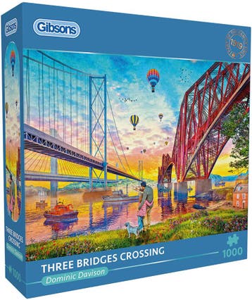 Dominic Davison - Three Bridges Crossing Puzzel (1000, Verzenden, Nieuw