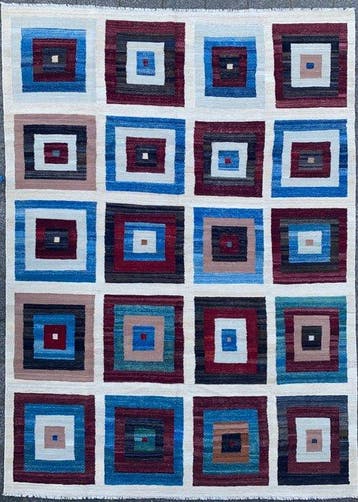 Designer Kelim - Ongebruikt - Vloerkleed - 341 cm - 248 cm, Nieuw