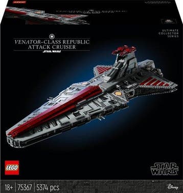 LEGO Star Wars Venator-class Republ van €565,68 voor €395,98, Ophalen of Verzenden, Nieuw