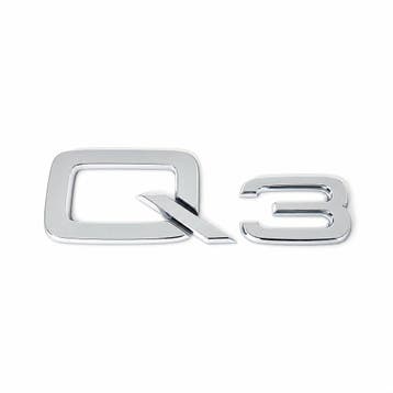 Audi Q3 (8U) embleem - chroom, Ophalen of Verzenden, Nieuw, Audi