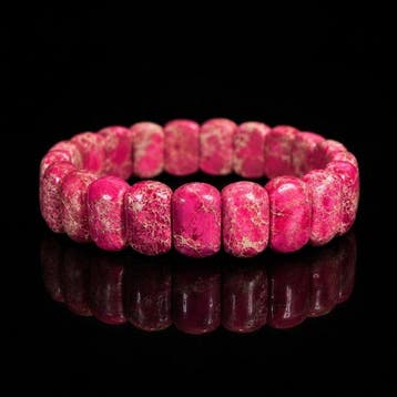 Rara Handgemaakte Armband - Jaspe Imperial - Roze tinten –