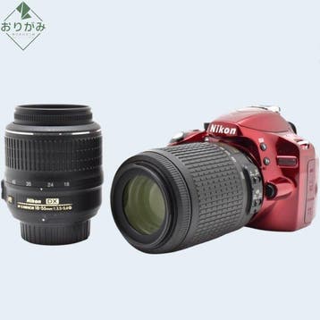 Nikon D3200 Red + AF-S DX Nikkor 3.5-5.6/18-55mm G VR + AF-S, Nieuw