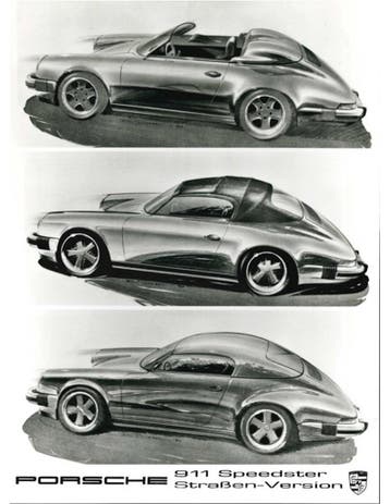 1989 PORSCHE 911 SPEEDSTER STRAßEN-VERSION PERSFOTO, Nieuw, Porsche, Author