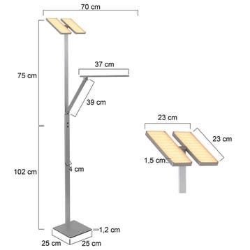Steinhauer vloerlamp Serenade LED 3121ST 2dekansje, Ophalen, Nieuw, Overige materialen, Modern