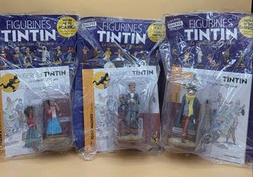 Hergé Moulinsart - Speelgoed Figurine Tintin n°91 83 et 58, Nieuw