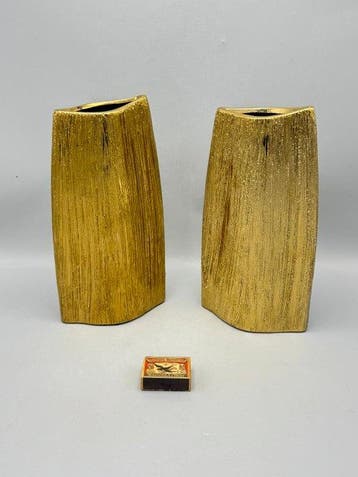 Vaas - Aardewerk - Twee sculpturale vazen, Huis en Inrichting, Nieuw