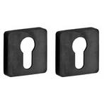 Set van twee PC-plaatjes Minimal/Maximal PVD mat zwart, Verzenden, Nieuw