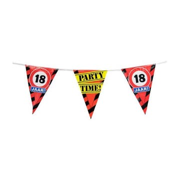 Party Vlaggetjes - 18 Jaar, Ophalen of Verzenden, Nieuw