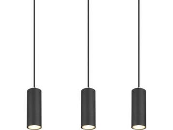 Globo Robby - hanglamp - GU10 - zwart - metaal - grote, Verzenden, Nieuw