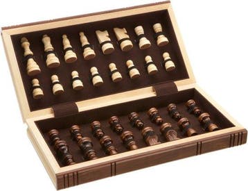 Philos reis schaakset hout (Bordspellen & Puzzels), Verzenden, Nieuw