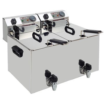 Diverso by Diamond Friteuse | Elektrisch | 10+10L | 0°C/180°, Ophalen of Verzenden, Nieuw in verpakking