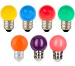7 stuks Bailey LED Party E27 1W Rood Groen Blauw Geel Ora..., Ophalen of Verzenden, Nieuw