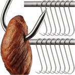 Kaminer RVS Rookscharen Set – 15 Vleeshaken voor Vlees & V, Ophalen of Verzenden, Nieuw