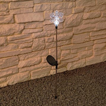 Solar priklamp Flake met sneeuwvlokje, Zonne-energie, Verzenden, Minder dan 50 watt, Overige typen