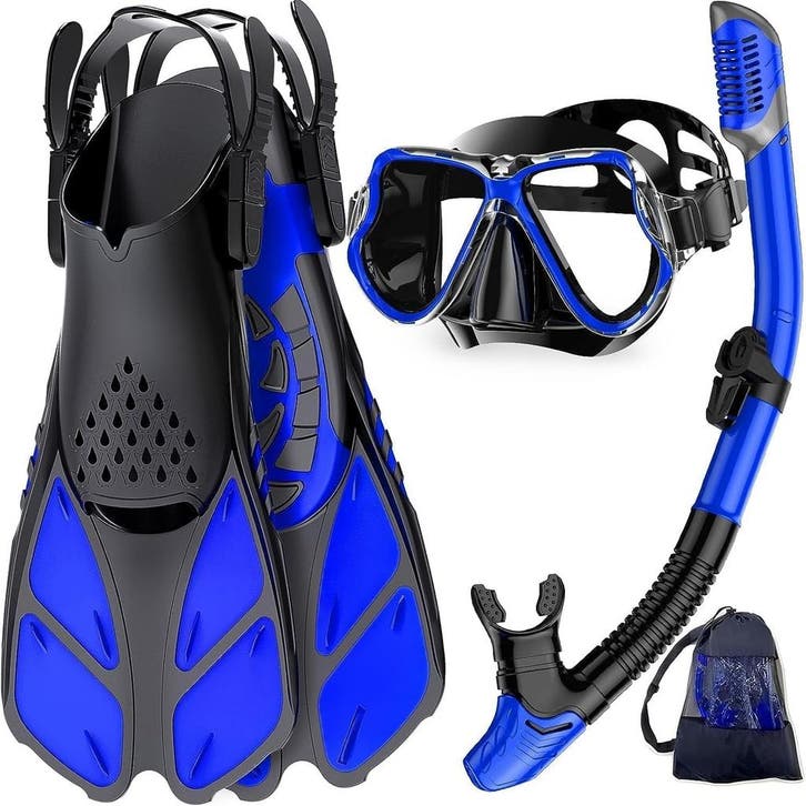 Zwemvinnen snorkelset | PP+TPR | 45% Korting, Watersport en Boten, Snorkelen, Snorkelset, Nieuw, Ophalen of Verzenden