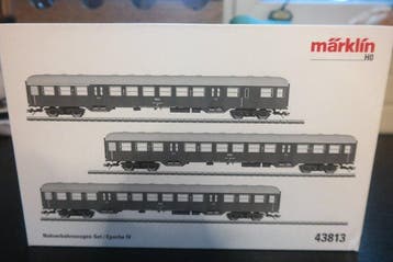 Märklin H0 - 43813 : 1 : 2 : 3 - Modeltrein personenwagonset, Hobby en Vrije tijd, Nieuw