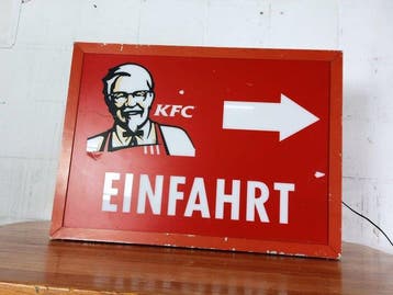 KFC - Inrit - Reclamebord - Aluminium