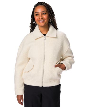 HEMA Damesjas Jazzy bomber gebroken wit, Verzenden, Nieuw