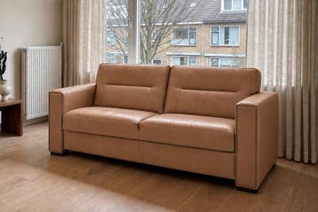 Bankstel Purmerend - 2 zits banken - Bruin, Nieuw, Stof