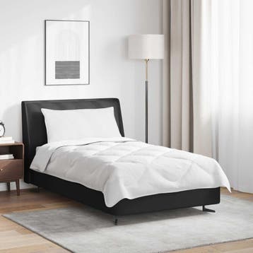 vidaXL Dekbed met kussen 2 st Wit Microvezel, Verzenden, Nieuw, Wit