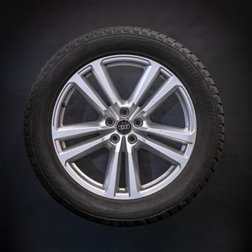 Audi Q7 / E-tron 20 inch Velgen Winterbanden Origineel, Gebruikt, 255 mm, Banden en Velgen, Personenwagen