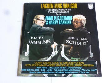 Annie M.G. Schmidt & H. Bannink - Lachen mag van God (LP), Ophalen of Verzenden, Zo goed als nieuw