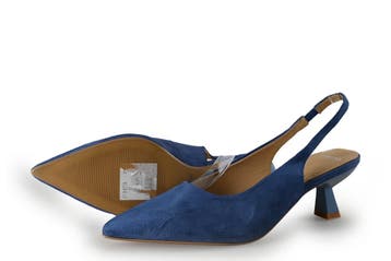 Manfield Slingbacks in maat 38 Blauw, Zo goed als nieuw, Manfield, Verzenden, Blauw