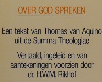Over God spreken / Sleutelteksten in godsdienst en theologie, Verzenden, Gelezen, Van Thomas Aquino