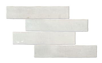 Wandtegel Equipe Kaizen Handvorm Stonelook Wit Glans 5x25, Nieuw, 20 tot 40 cm, 10 m² of meer, Wandtegels