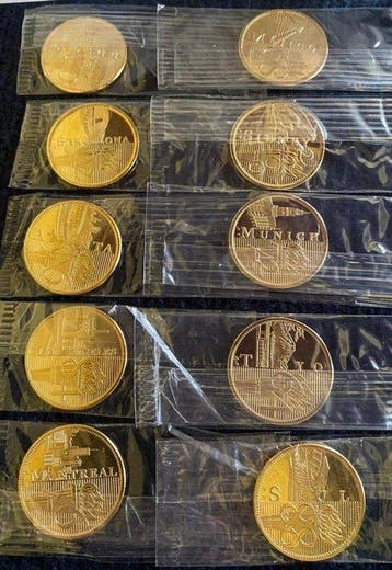 Olympische Spelen - Colección completa Monedas Oro 22k -, Nieuw
