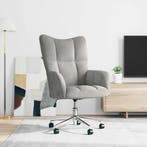 vidaXL Relaxstoel fluweel lichtgrijs, Verzenden, Nieuw