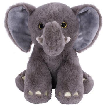 Olifant Leo knuffel - pluche - grijs - 23 cm, Verzenden, Nieuw