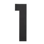 Huisnummer 1 XXL hoogte 50 cm RVS/mat zwart - Intersteel, Ophalen of Verzenden, Nieuw, Rvs, Overige typen